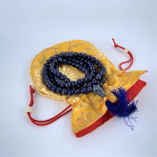 Load image into Gallery viewer, prayer beads mala 108 beads lapis lazuli bag