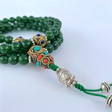 Load image into Gallery viewer, prayer beads mala jade stone 108 beads buddha bead