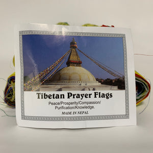 Large Tibetan Prayer Flags with sign