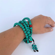 Load image into Gallery viewer, prayer beads mala turquoise scale