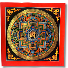 Load image into Gallery viewer, Om Mandala Thangka - Small