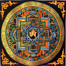 Load image into Gallery viewer, Om Mandala Thangka - Small
