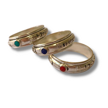 Load image into Gallery viewer, Rotatable Mantra Ring - Sanskrit Syllable