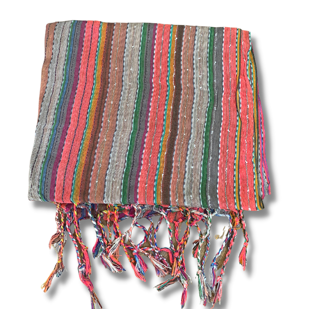 Multi-coloured Organic Cotton Scarf