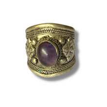 Load image into Gallery viewer, Tibetan Stone Cuff Ring