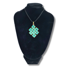 Load image into Gallery viewer, Endless Knot Pendant - Turquoise