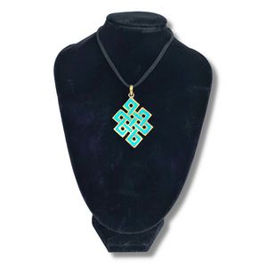 Endless Knot Pendant - Turquoise