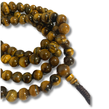 Load image into Gallery viewer, Tiger Eye 108 Prayer Beads Mala