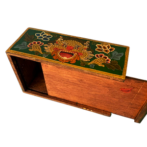 Tibetan Style Tissue Box Holder - Green