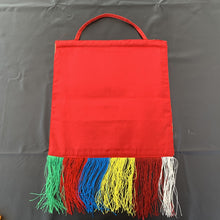 Load image into Gallery viewer, wall hanging red brocade norbu back