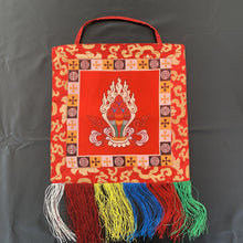 Load image into Gallery viewer, wall hanging red brocade norbu top